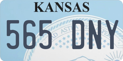 KS license plate 565DNY