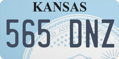 KS license plate 565DNZ