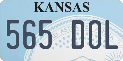 KS license plate 565DOL