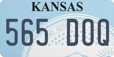 KS license plate 565DOQ