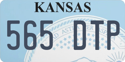 KS license plate 565DTP