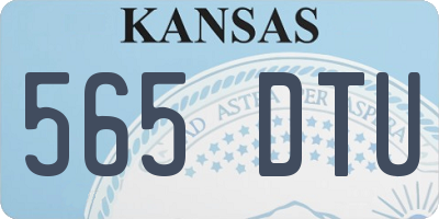 KS license plate 565DTU