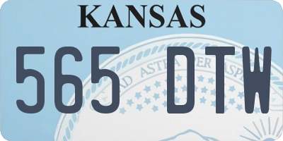 KS license plate 565DTW