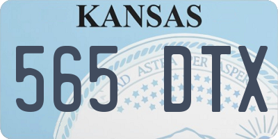 KS license plate 565DTX