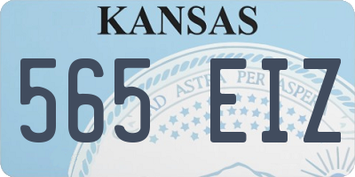 KS license plate 565EIZ