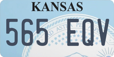 KS license plate 565EQV