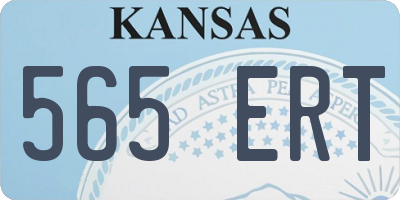 KS license plate 565ERT
