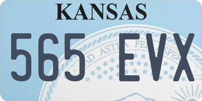 KS license plate 565EVX
