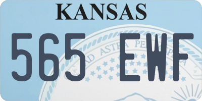 KS license plate 565EWF
