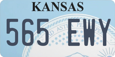 KS license plate 565EWY