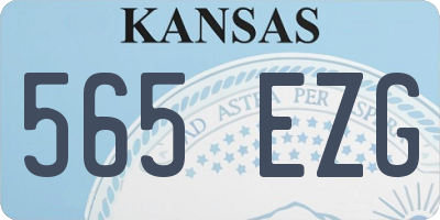 KS license plate 565EZG
