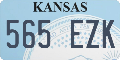 KS license plate 565EZK