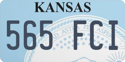 KS license plate 565FCI