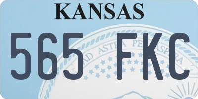 KS license plate 565FKC