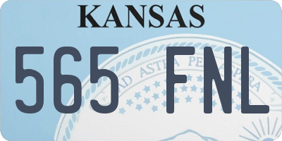 KS license plate 565FNL