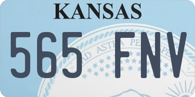 KS license plate 565FNV