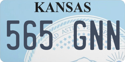 KS license plate 565GNN