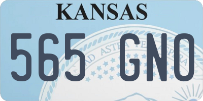 KS license plate 565GNO