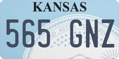 KS license plate 565GNZ