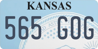 KS license plate 565GOG