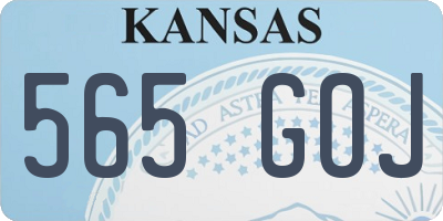 KS license plate 565GOJ