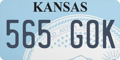 KS license plate 565GOK