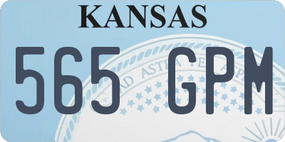 KS license plate 565GPM