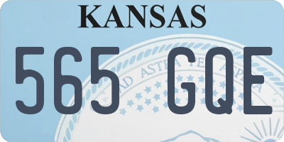 KS license plate 565GQE