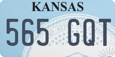 KS license plate 565GQT