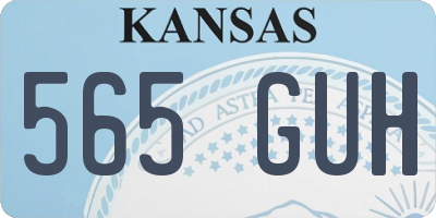 KS license plate 565GUH