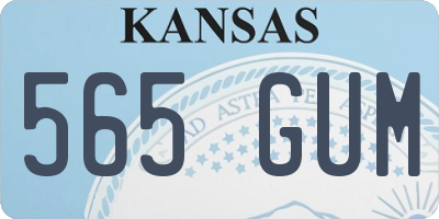 KS license plate 565GUM