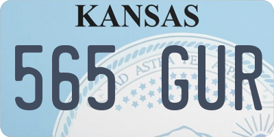 KS license plate 565GUR