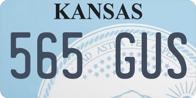 KS license plate 565GUS