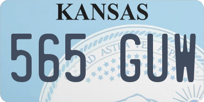 KS license plate 565GUW