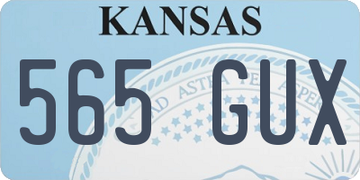 KS license plate 565GUX