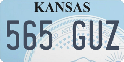 KS license plate 565GUZ