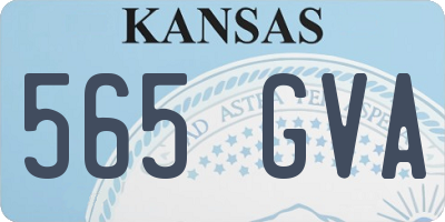 KS license plate 565GVA