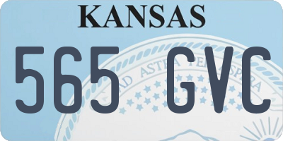 KS license plate 565GVC