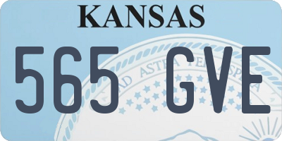 KS license plate 565GVE