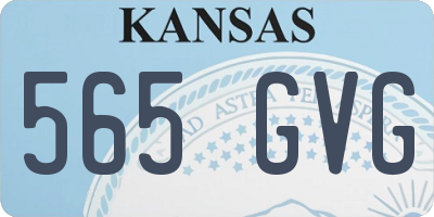 KS license plate 565GVG