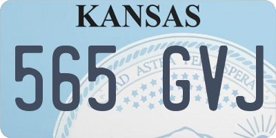 KS license plate 565GVJ