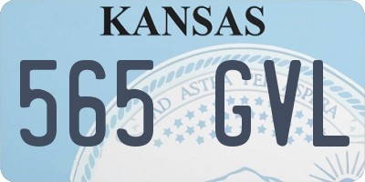 KS license plate 565GVL