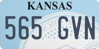 KS license plate 565GVN