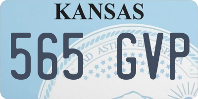 KS license plate 565GVP