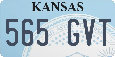 KS license plate 565GVT