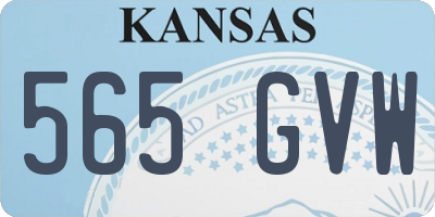 KS license plate 565GVW