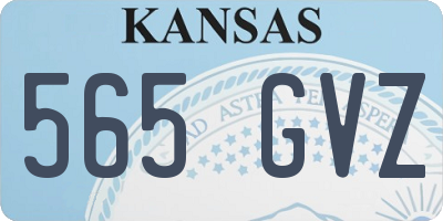 KS license plate 565GVZ