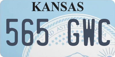 KS license plate 565GWC