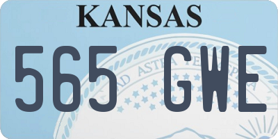 KS license plate 565GWE
