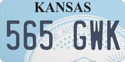 KS license plate 565GWK